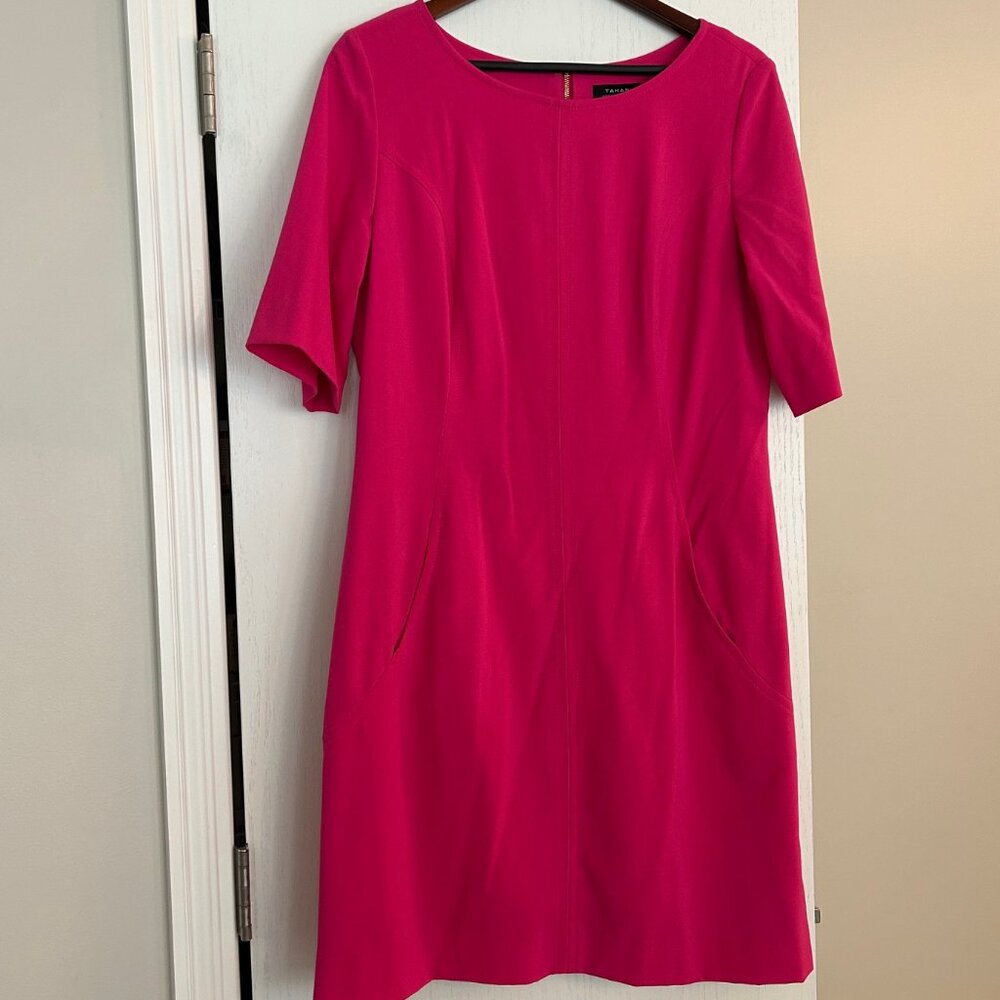 Tahari Arthur S. Levine pink dress, size 14